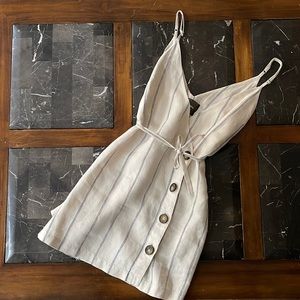 Reformation linen mini dress!